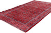 4 x 7 Vintage Red Turkish Sivas Rug 52012