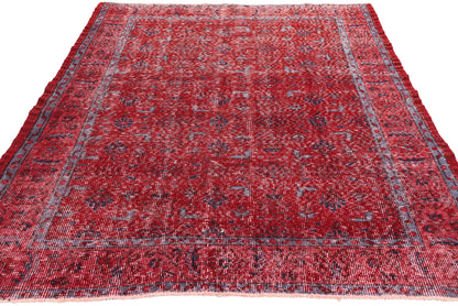 4 x 7 Vintage Red Turkish Sivas Rug 52012