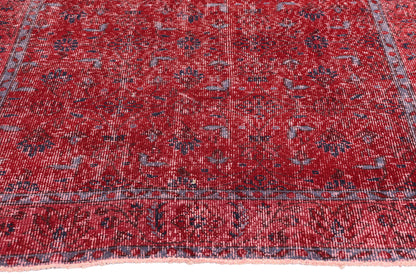 4 x 7 Vintage Red Turkish Sivas Rug 52012