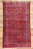 4 x 7 Vintage Red Turkish Sivas Rug 52012