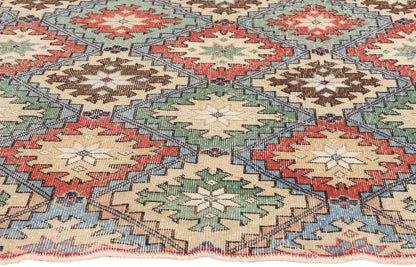 4 x 8 Vintage Turkish Sivas Rug 51996