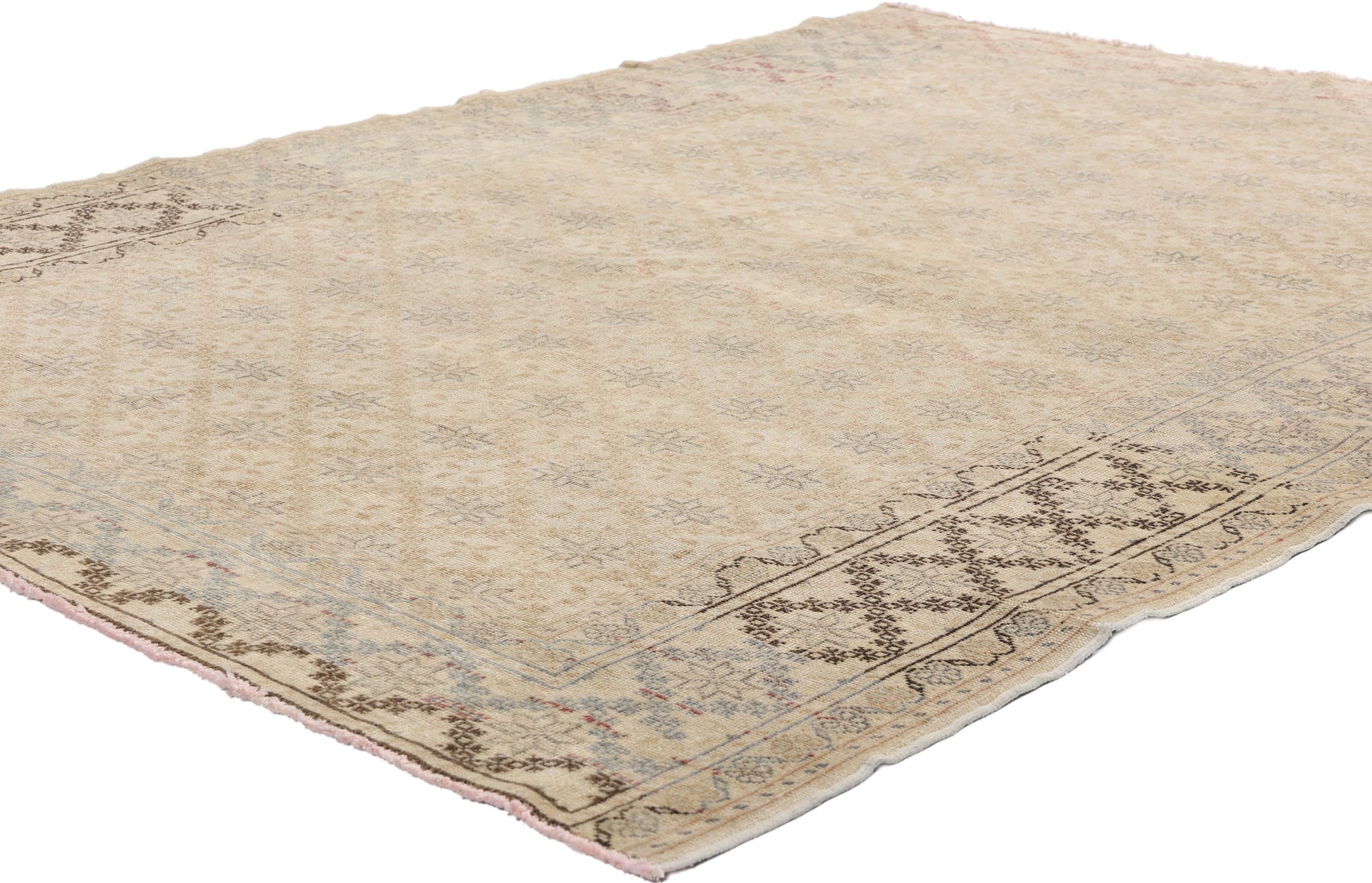 4 x 5 Vintage Turkish Sivas Rug 53938