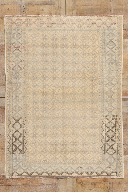 4 x 5 Vintage Turkish Sivas Rug 53938