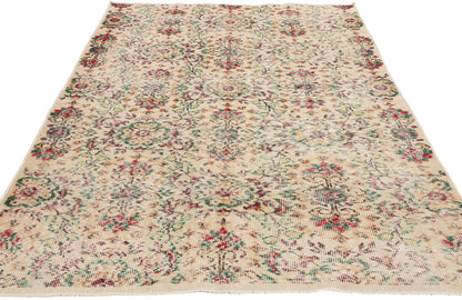 4 x 7 Vintage Turkish Sivas Rug 52011