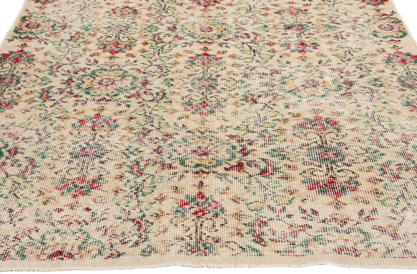 4 x 7 Vintage Turkish Sivas Rug 52011