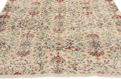 4 x 7 Vintage Turkish Sivas Rug 52011