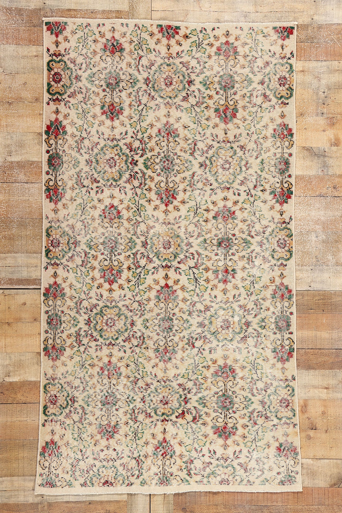 4 x 7 Vintage Turkish Sivas Rug 52011