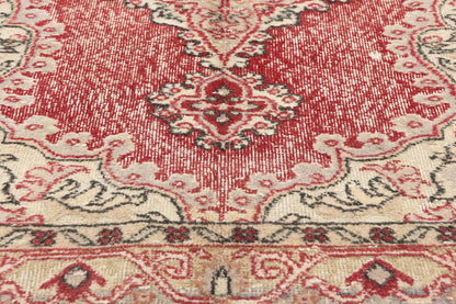 4 x 7 Vintage Red Turkish Sivas Rug 51941