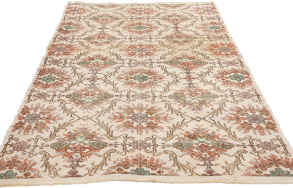 4 x 7 Vintage Turkish Sivas Rug 51944