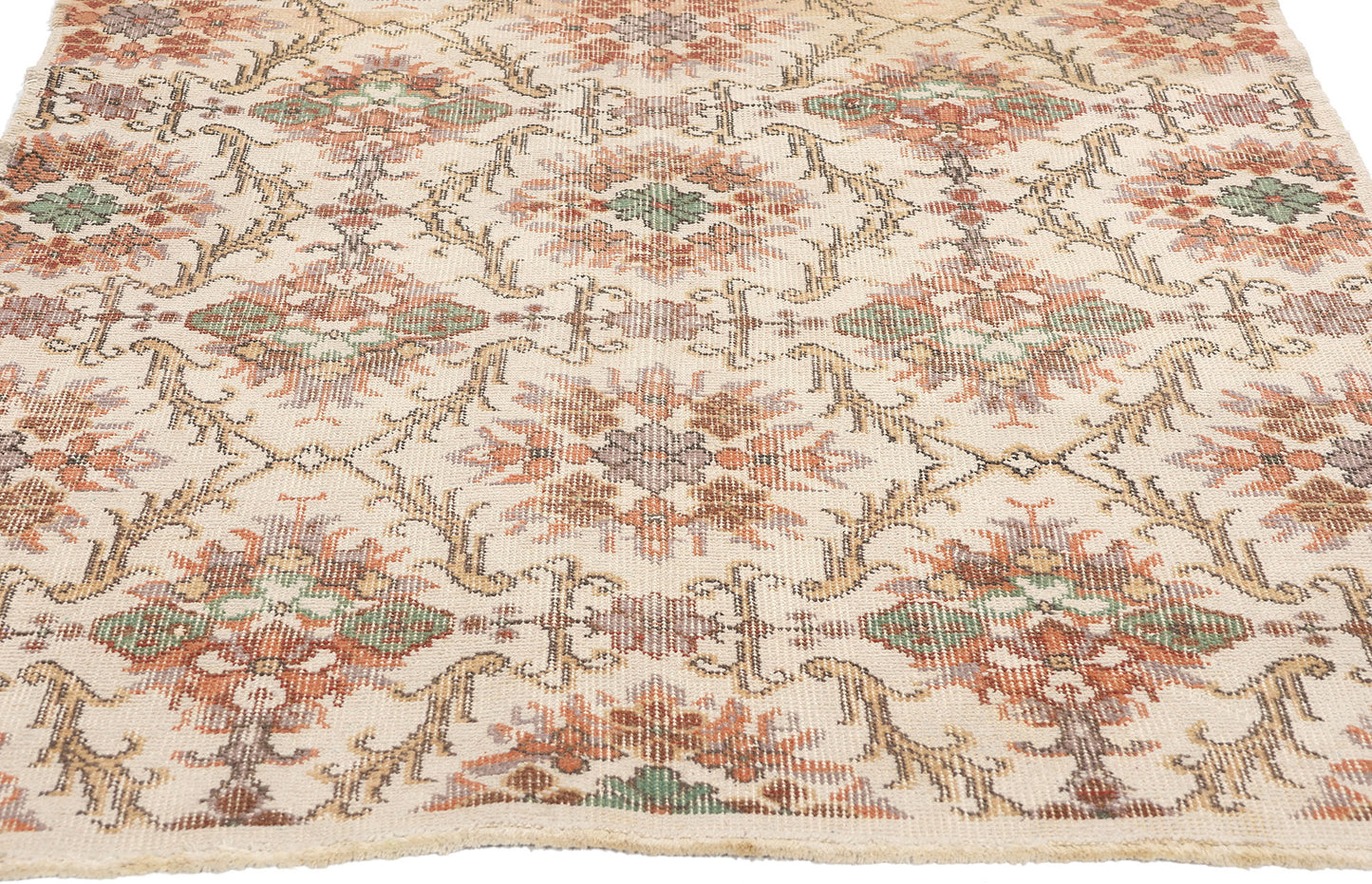 4 x 7 Vintage Turkish Sivas Rug 51944