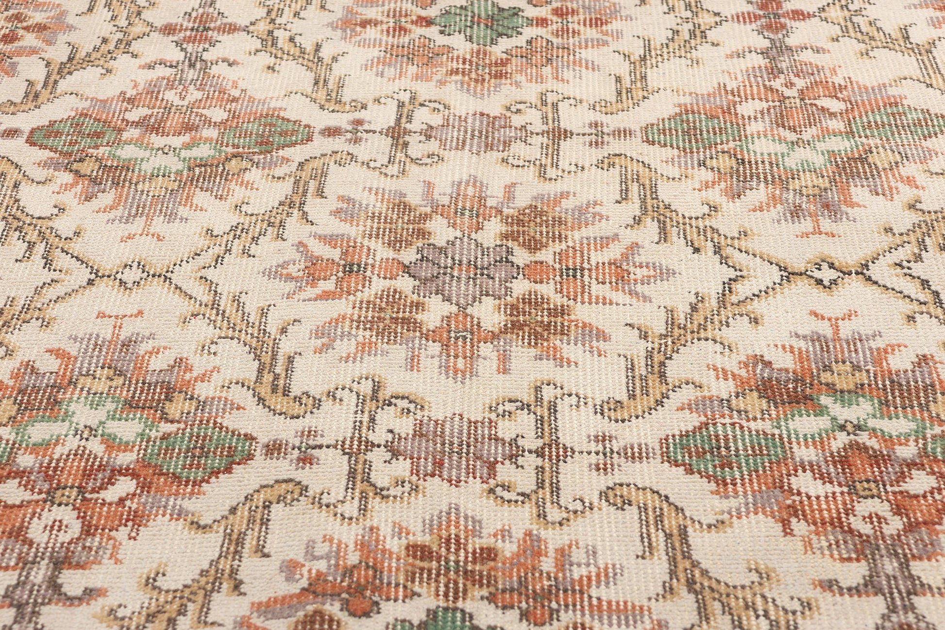 4 x 7 Vintage Turkish Sivas Rug 51944