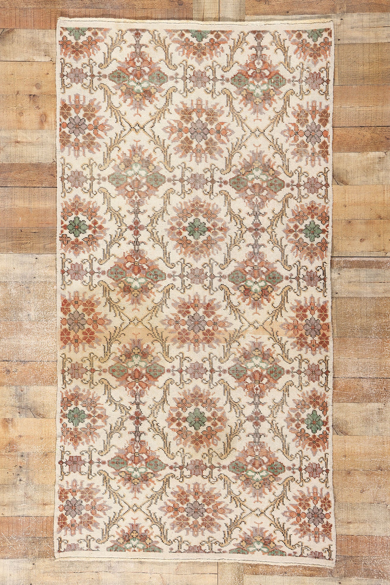 4 x 7 Vintage Turkish Sivas Rug 51944