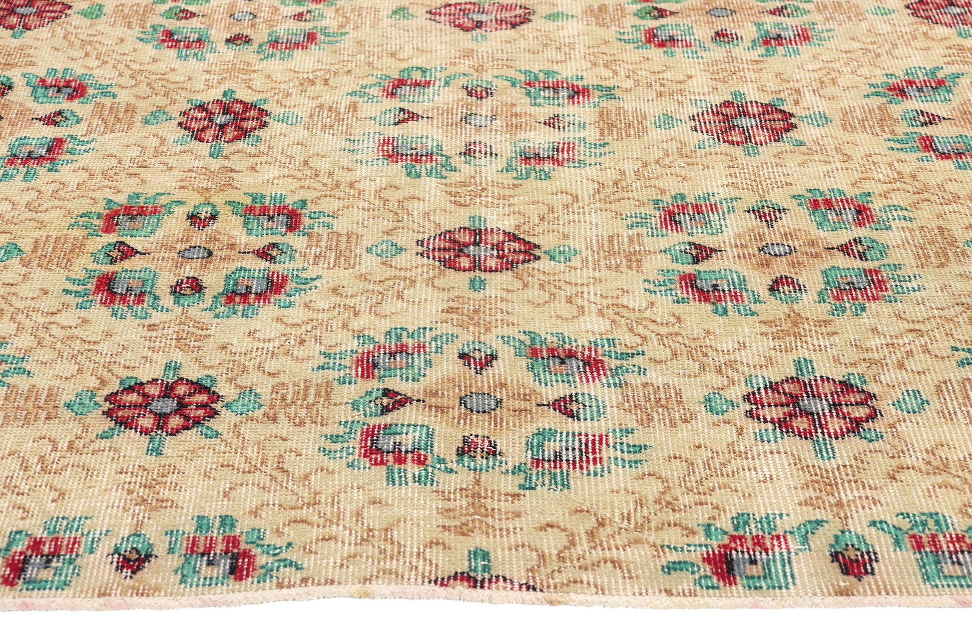4 x 7 Vintage Turkish Sivas Rug 51950