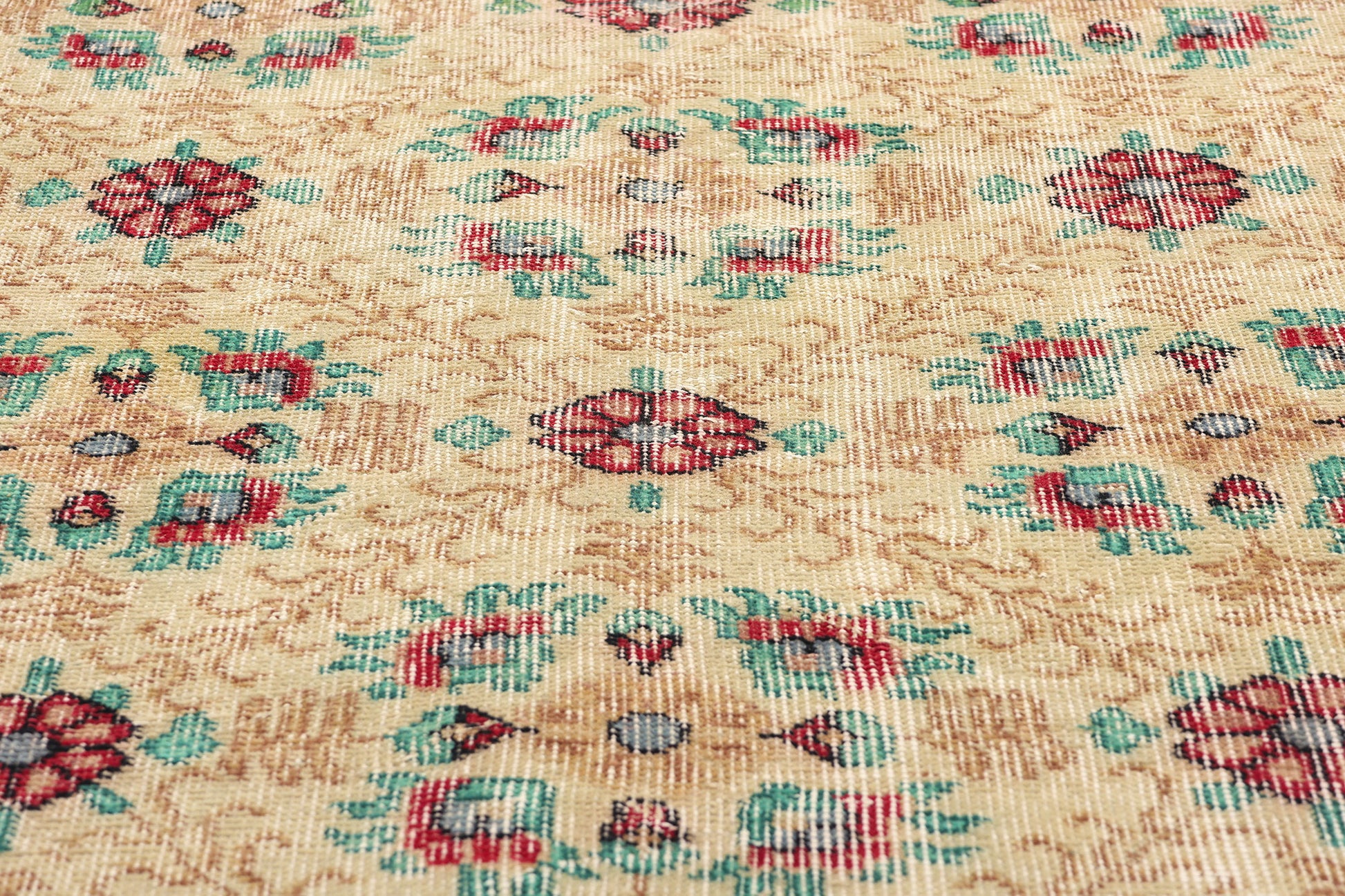 4 x 7 Vintage Turkish Sivas Rug 51950