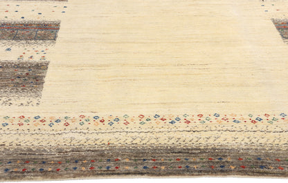 5 x 8 Earth-Tone Indian Gabbeh Rug 31006