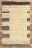 5 x 8 Earth-Tone Indian Gabbeh Rug 31006