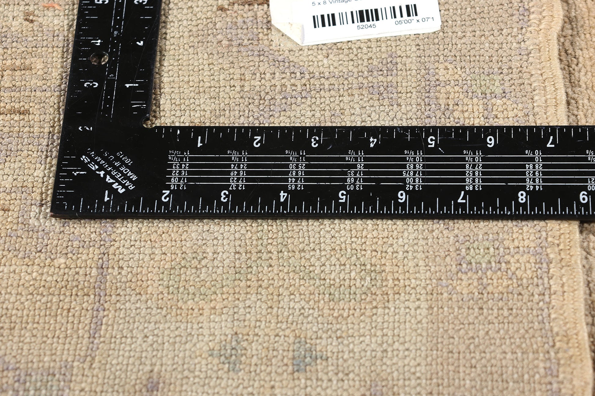 5 x 8 Vintage Turkish Oushak Rug 52045
