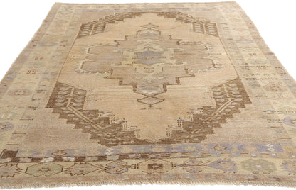 5 x 8 Vintage Turkish Oushak Rug 52045
