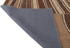12 x 15 Brown Vintage Striped Turkish Kilim Rug 60636