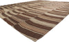 12 x 15 Brown Vintage Striped Turkish Kilim Rug 60636