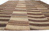 12 x 15 Brown Vintage Striped Turkish Kilim Rug 60636