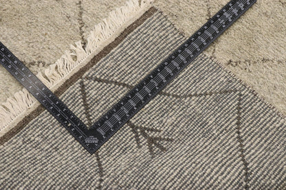 9 x 12 Modern Tribal Gray Moroccan Rug 30592