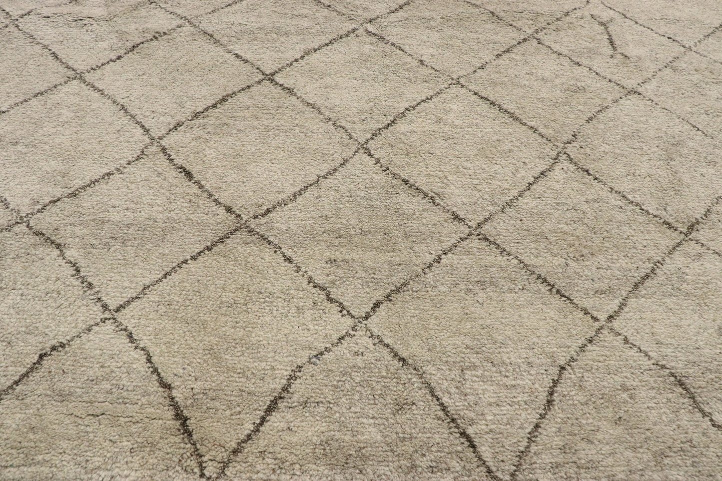 9 x 12 Modern Tribal Gray Moroccan Rug 30592