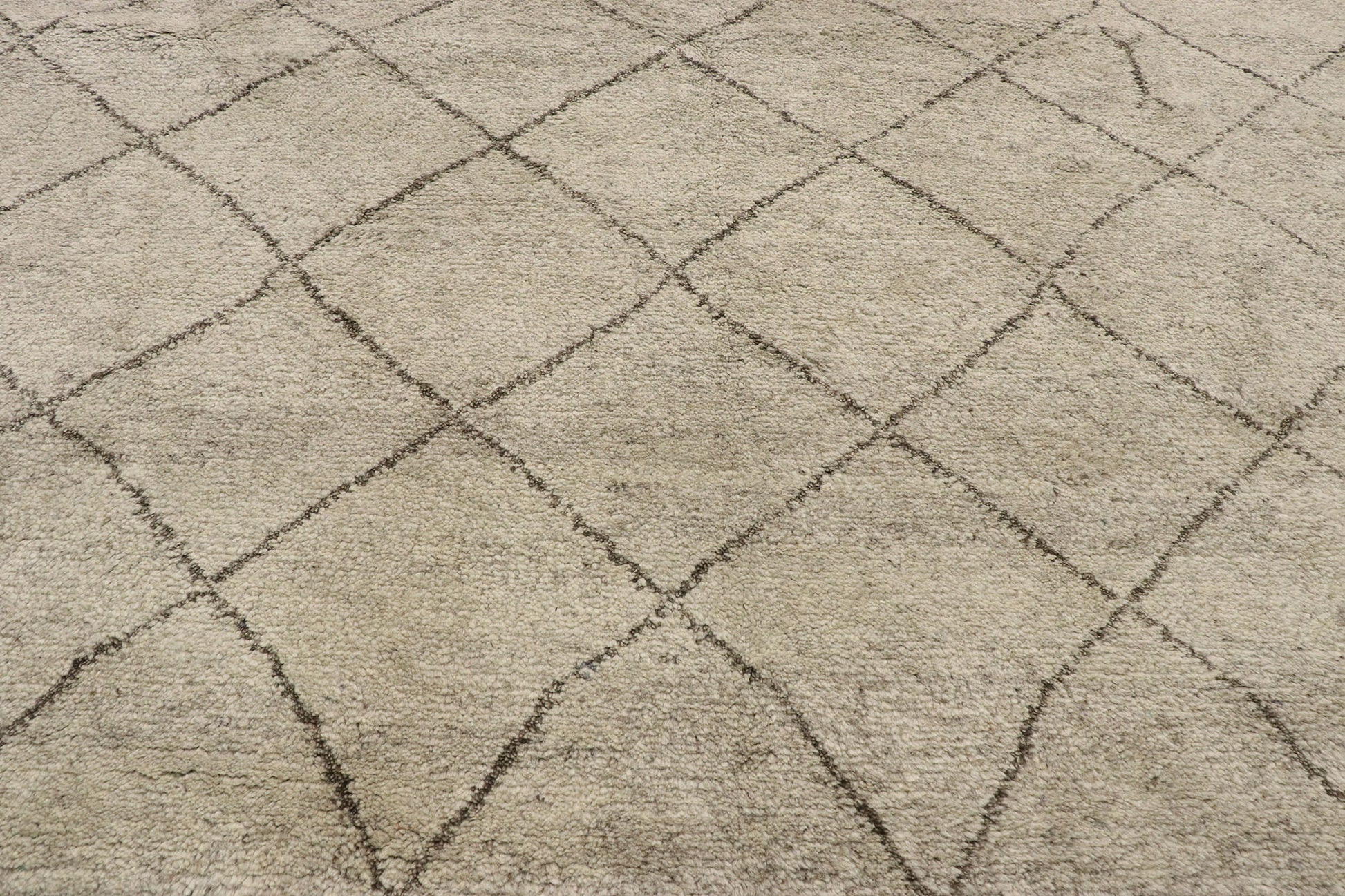 9 x 12 Modern Tribal Gray Moroccan Rug 30592