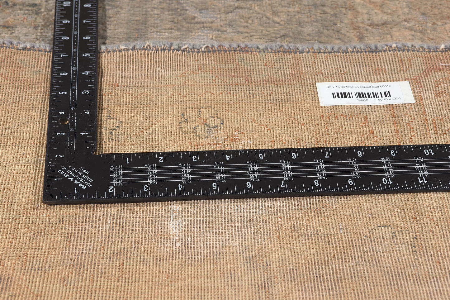 10 x 13 Vintage Turkish Overdyed Rug 60616