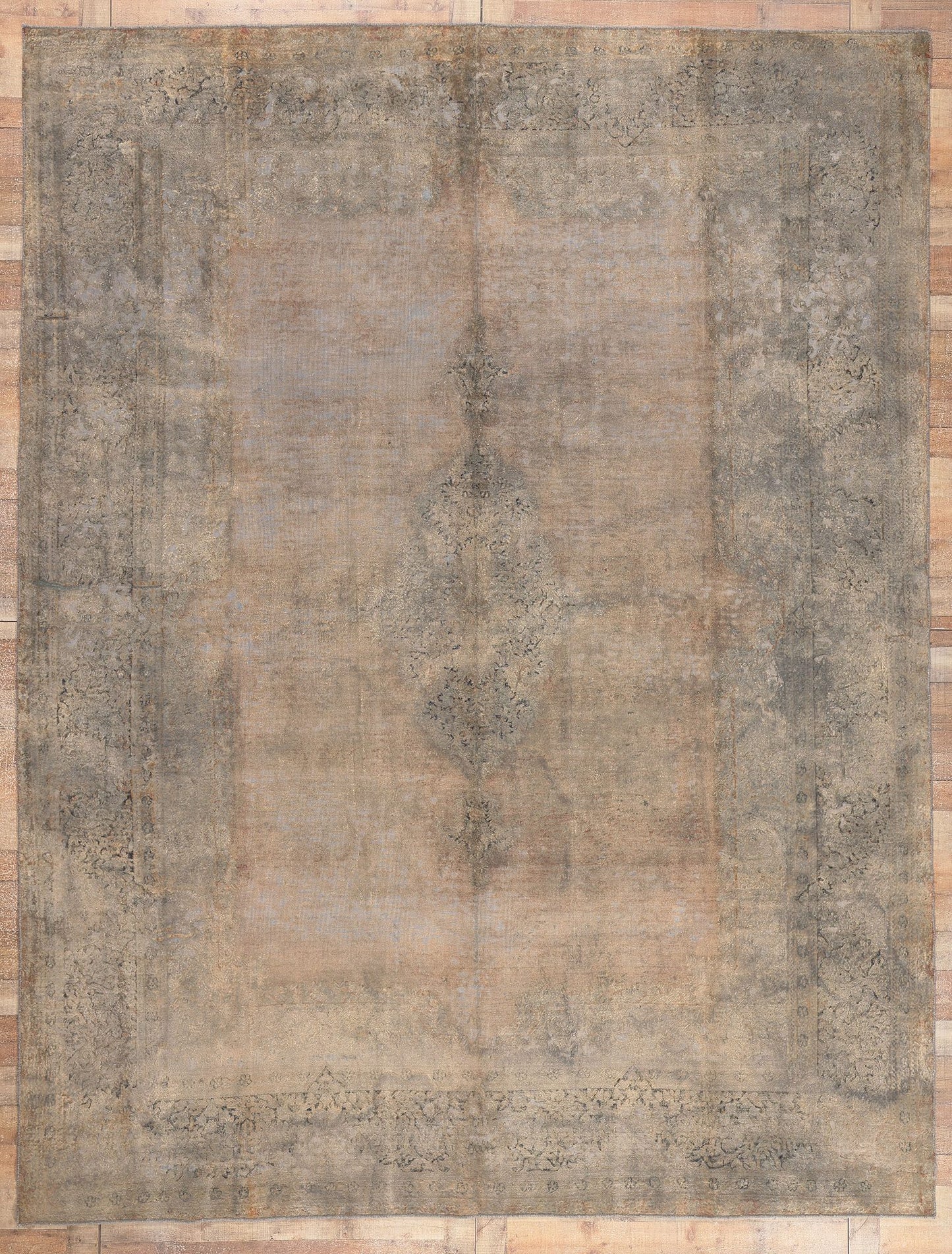 10 x 13 Vintage Turkish Overdyed Rug 60616