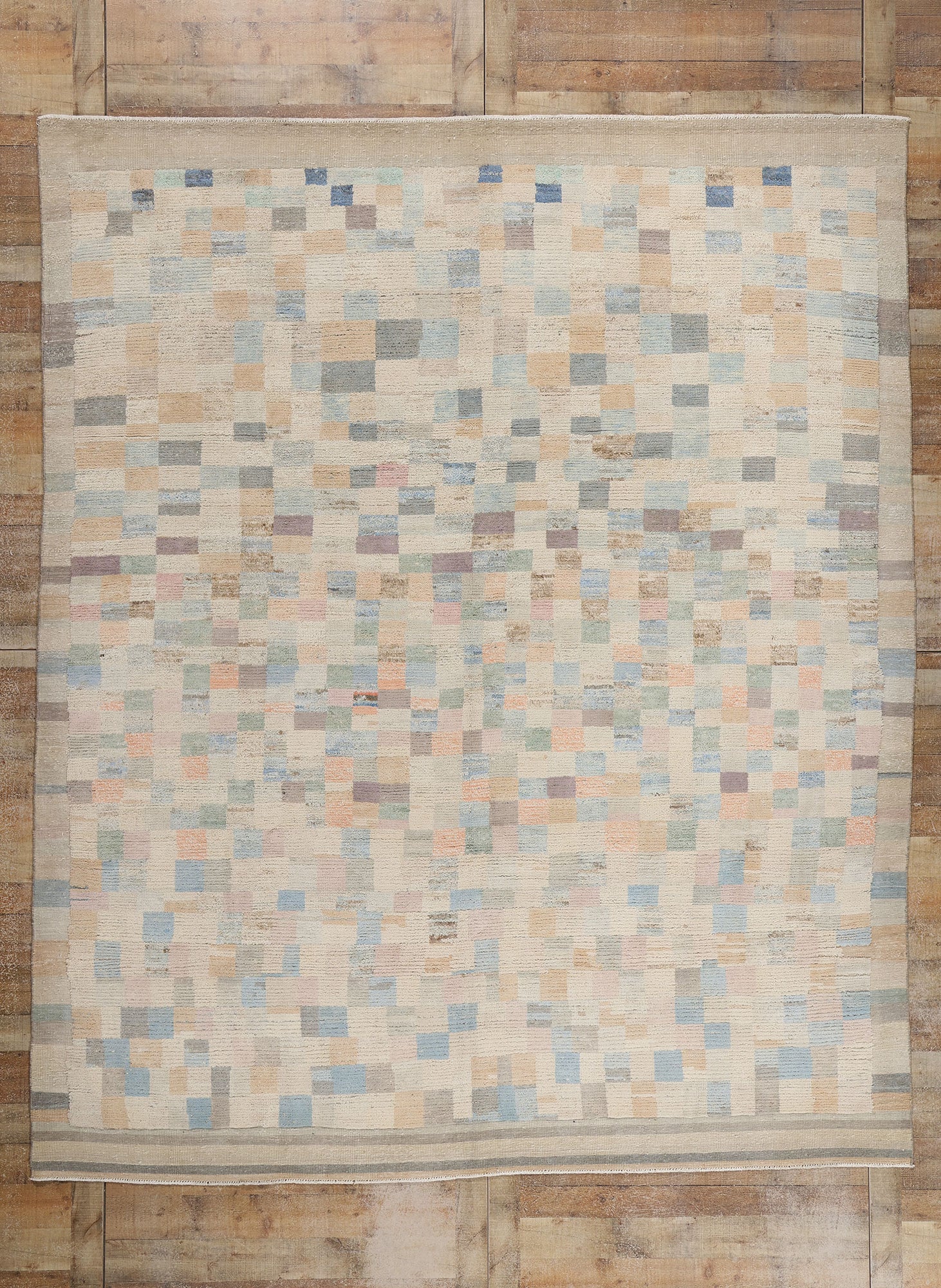 9 x 11 Modern Bauhaus Moroccan Rug 81091