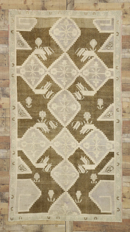 5 x 9 Vintage Turkish Oushak Rug 52469