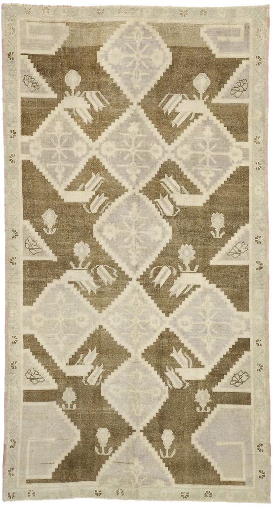 5 x 9 Vintage Turkish Oushak Rug 52469