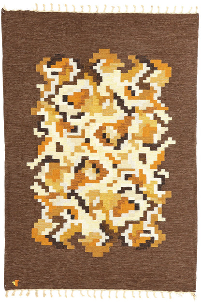 6 x 8 Erik Lundberg Vintage Swedish Rollakan Rug 78249