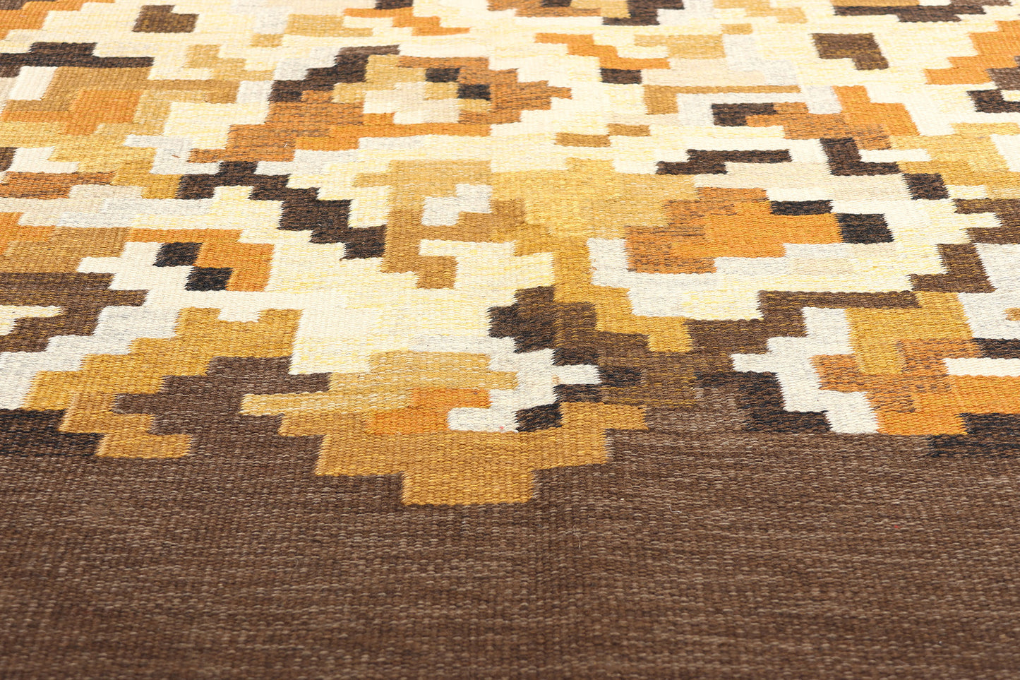 6 x 8 Erik Lundberg Vintage Swedish Rollakan Rug 78249