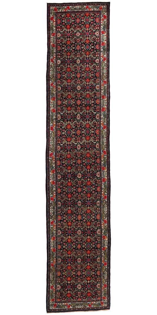 4 x 18 Antique Persian Bijar Rug 53876