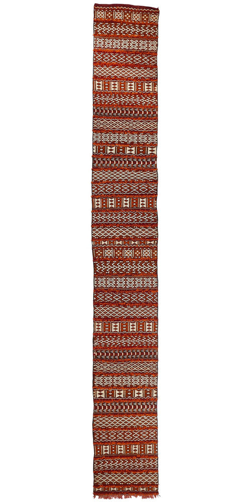 3 x 23 Vintage Zemmour Moroccan Kilim Rug 21772