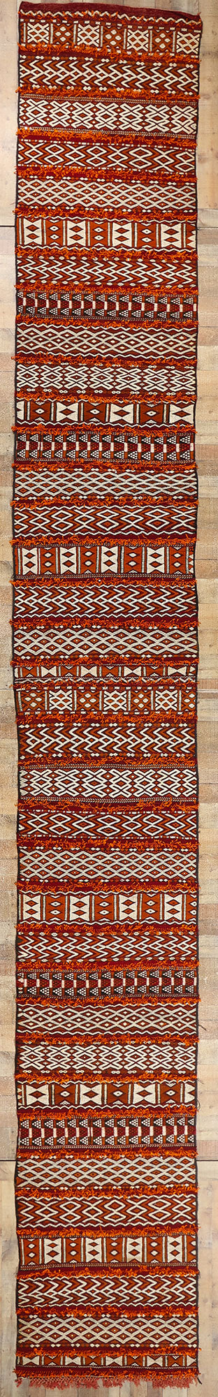 3 x 23 Vintage Zemmour Moroccan Kilim Rug 21772