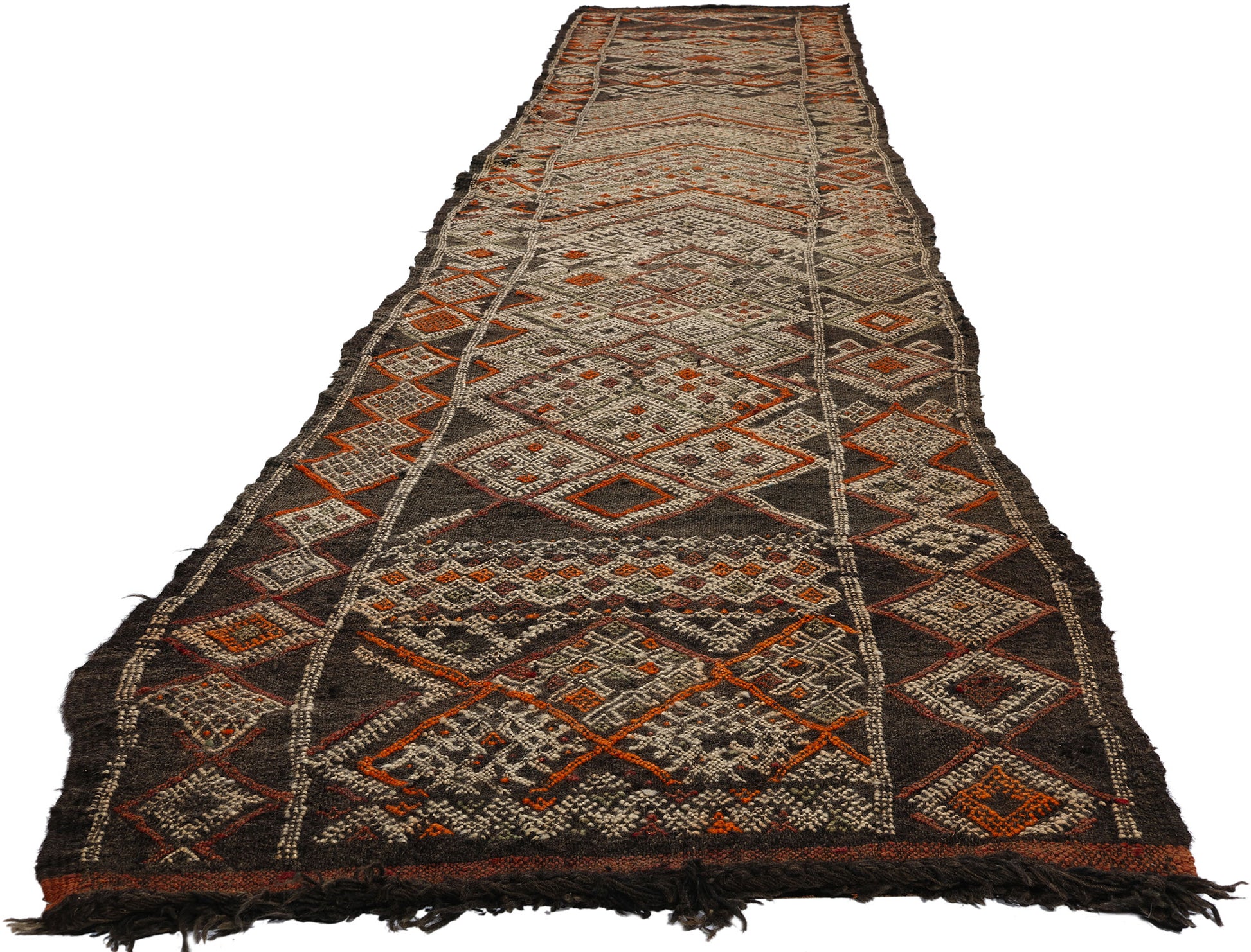 3 x 18 Vintage Zemmour Moroccan Kilim Rug 21779