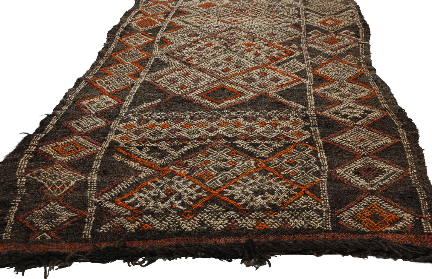 3 x 18 Vintage Zemmour Moroccan Kilim Rug 21779