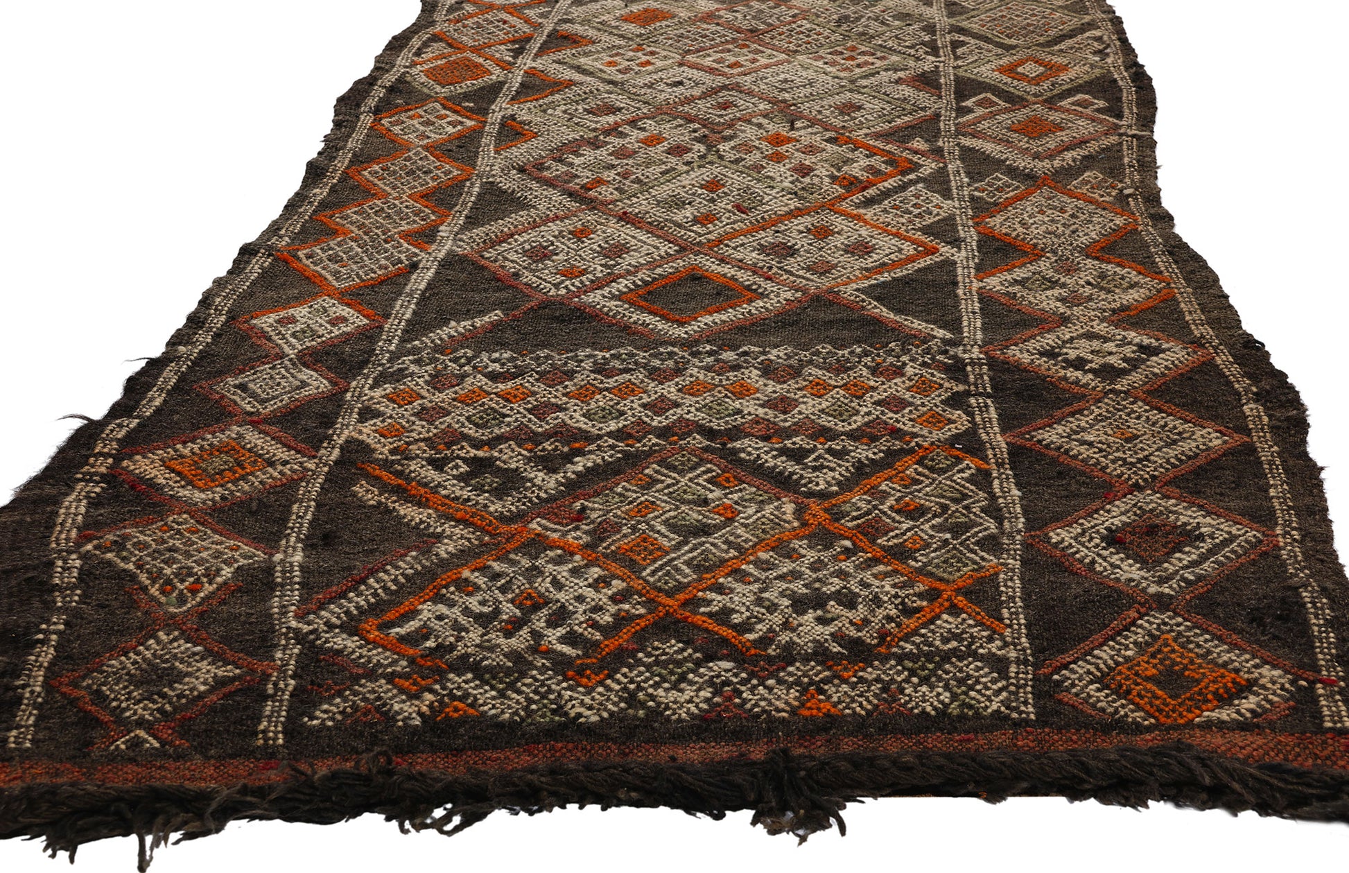 3 x 18 Vintage Zemmour Moroccan Kilim Rug 21779