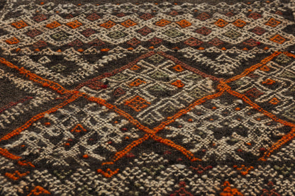 3 x 18 Vintage Zemmour Moroccan Kilim Rug 21779
