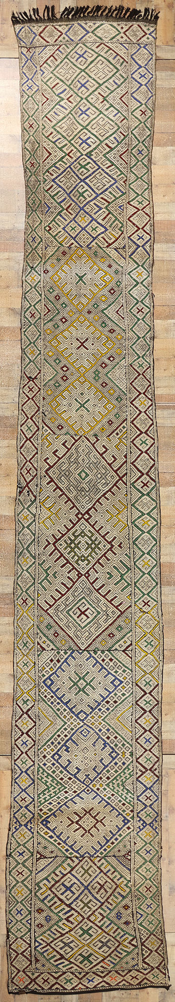 3 x 22 Vintage Zemmour Moroccan Kilim Rug 21846