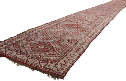 3 x 24 Vintage Zemmour Moroccan Kilim Rug 21844