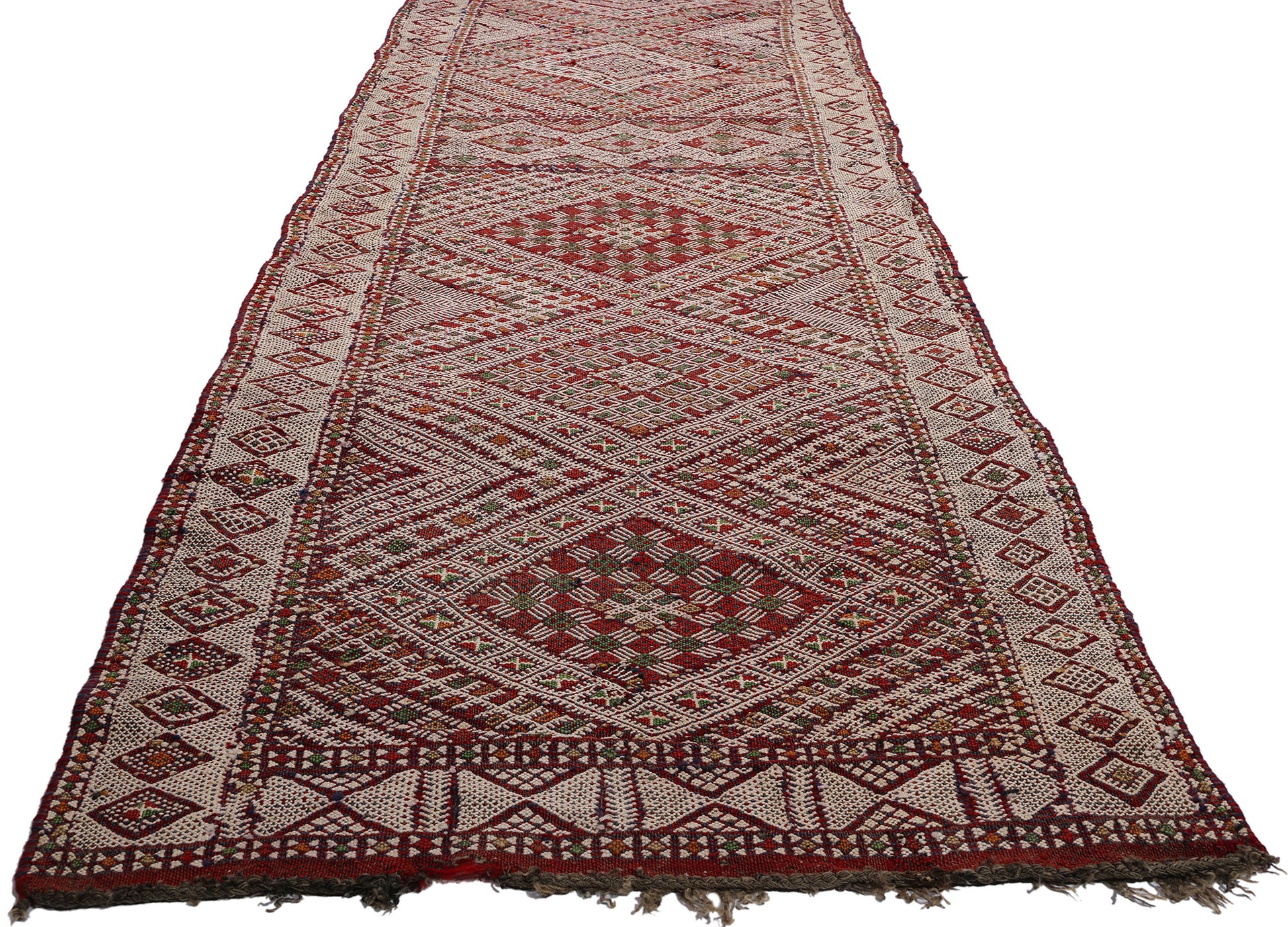 3 x 24 Vintage Zemmour Moroccan Kilim Rug 21844