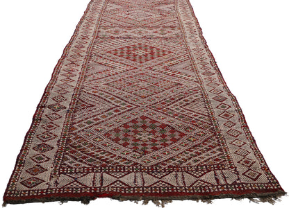 3 x 24 Vintage Zemmour Moroccan Kilim Rug 21844