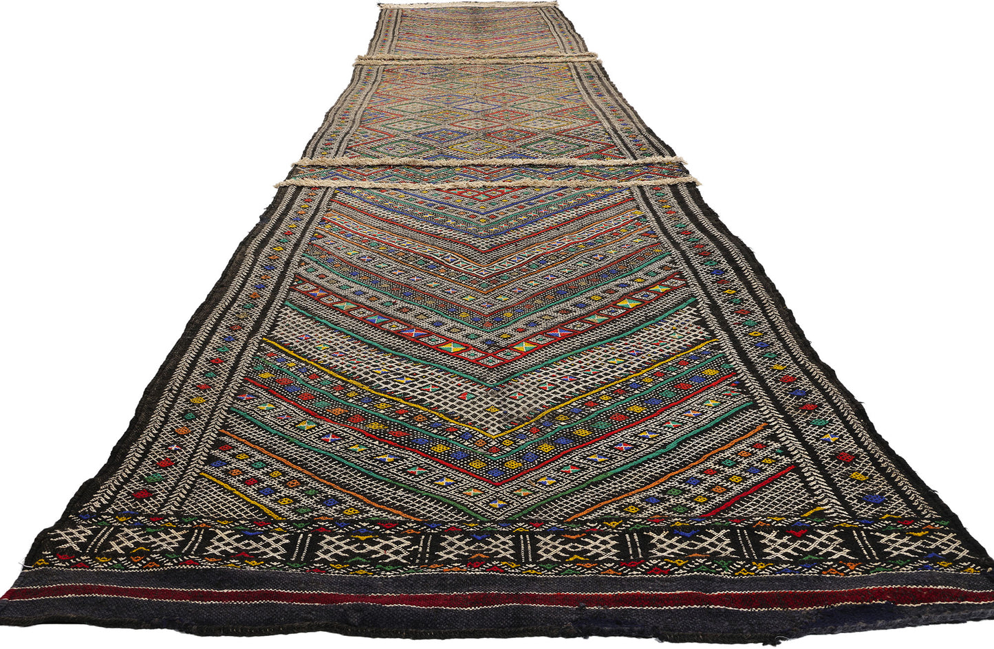 4 x 20 Vintage Zemmour Moroccan Kilim Rug 21847