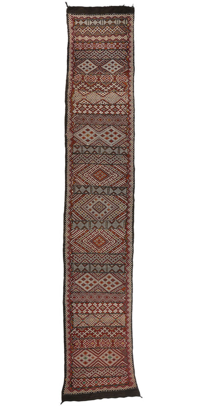 4 x 20 Vintage Zemmour Moroccan Kilim Rug 21842