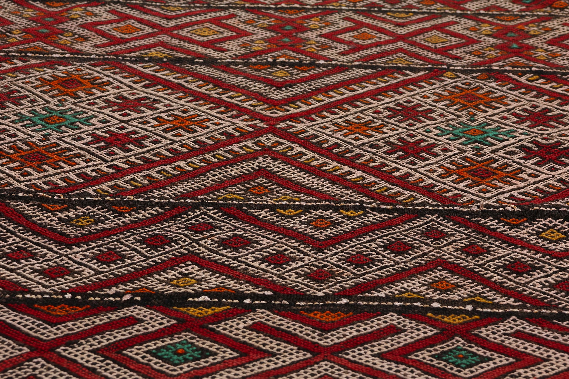 4 x 20 Vintage Zemmour Moroccan Kilim Rug 21842
