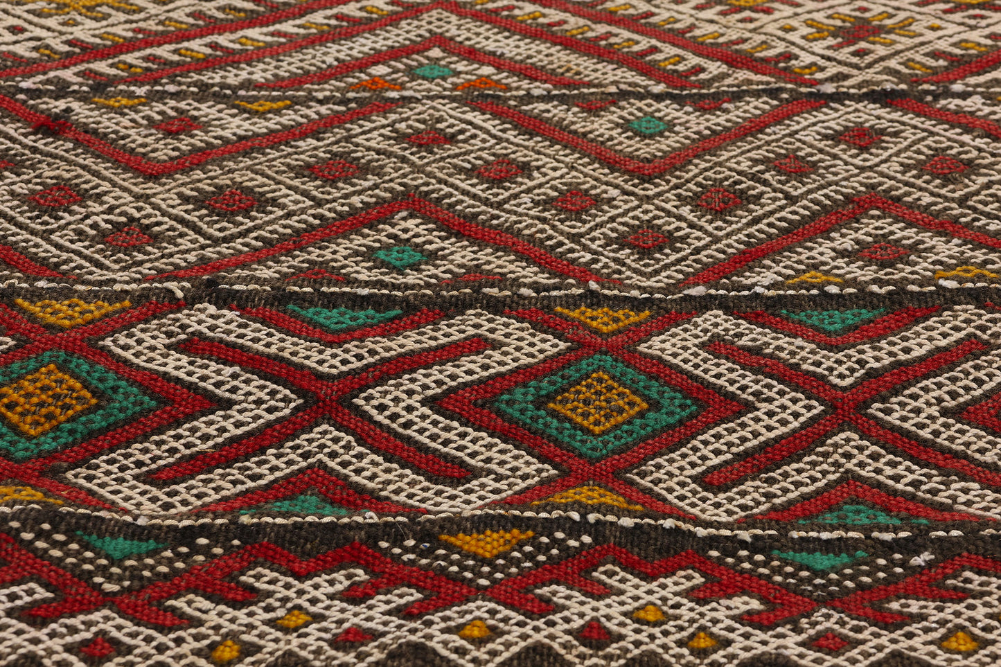 4 x 22 Vintage Zemmour Moroccan Kilim Rug 21849